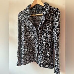 Tommy Hilfiger Fabric Blazer Navy and White Patterned S